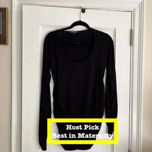 Isabella Oliver Size‎ 3 – Black Maternity Top